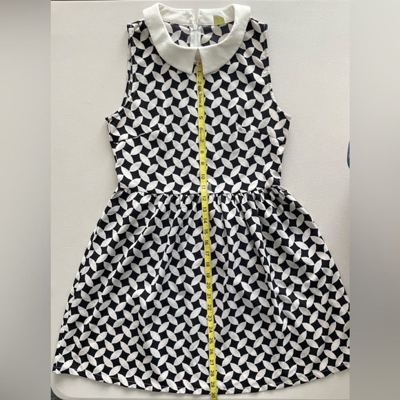 SHUSHU Black & White Collar Dress size M - Picture 2 of 6